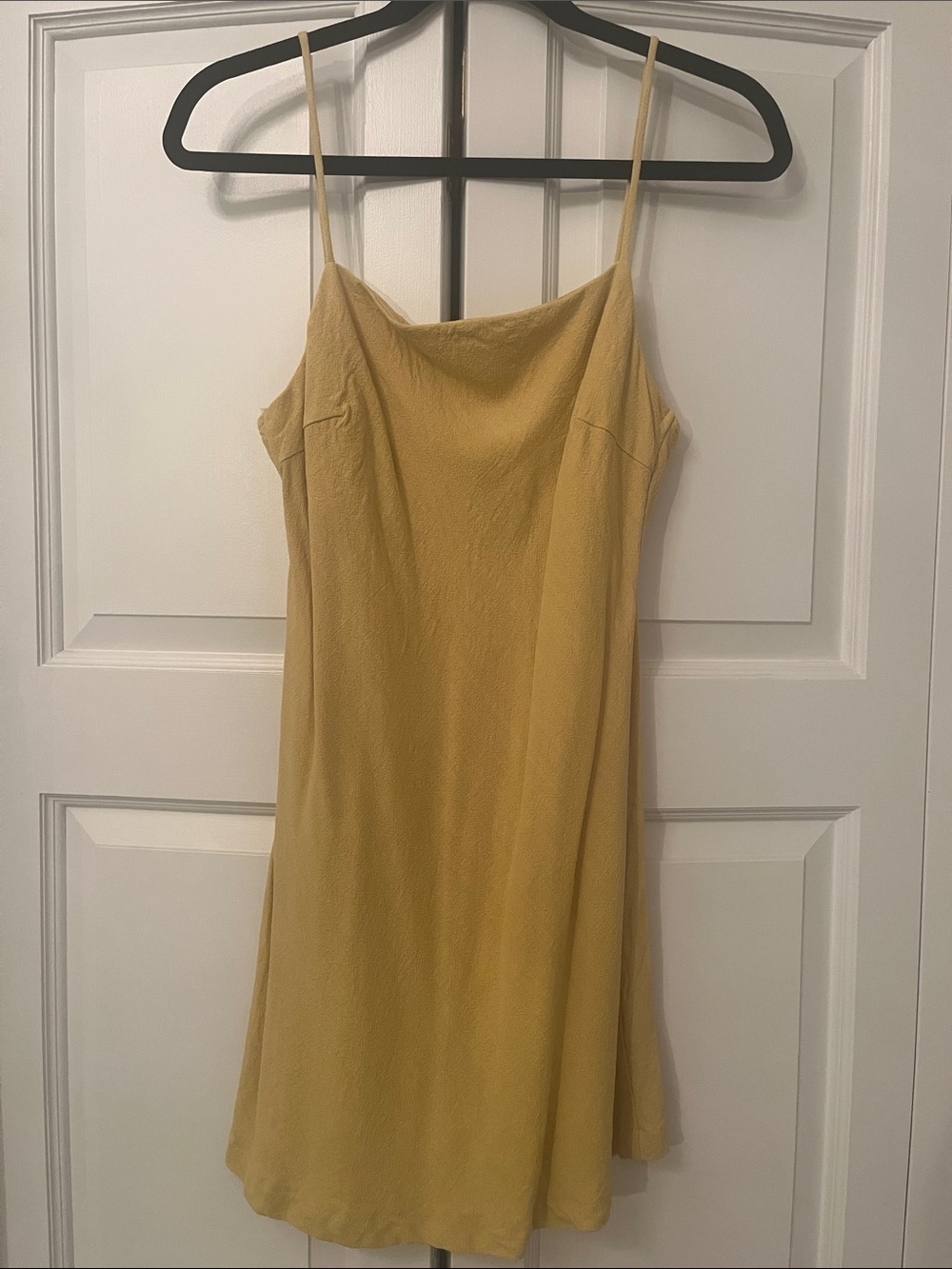 Petal & Pup Adjustable Spaghetti-Strap Dress in Mustard